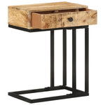 ZNTS U-Shaped Side Table 45x30x61 cm Solid Mango Wood 289091
