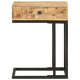 ZNTS U-Shaped Side Table 45x30x61 cm Solid Mango Wood 289091