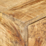 ZNTS U-Shaped Side Table 45x30x61 cm Solid Mango Wood 289091