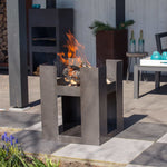 ZNTS RedFire Fire Pit Hollola Grey Steel 433448
