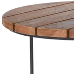 ZNTS H&S Collection 2 Piece Side Table Set Teak Brown 442180