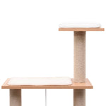 ZNTS Cat Tree with Sisal Scratching Mat 123 cm 170919
