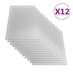 ZNTS Polycarbonate Sheets 12 pcs 6 mm 140x61 cm 146880