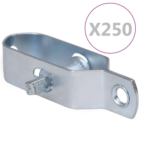 ZNTS Fence Wire Tensioners 250 pcs 100 mm Steel Silver 146859