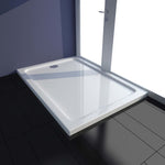ZNTS Shower Base Tray ABS White 70x100 cm 146615