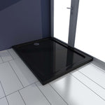 ZNTS Shower Base Tray ABS Black 70x90 cm 146622