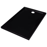 ZNTS Shower Base Tray ABS Black 70x100 cm 146623