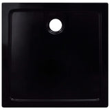 ZNTS Shower Base Tray ABS Black 80x80 cm 146625