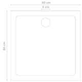 ZNTS Shower Base Tray ABS Black 80x80 cm 146625