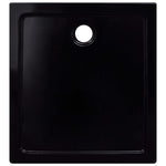 ZNTS Shower Base Tray ABS Black 80x90 cm 146626