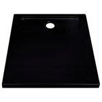ZNTS Shower Base Tray ABS Black 80x100 cm 146627
