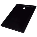 ZNTS Shower Base Tray ABS Black 80x110 cm 146628
