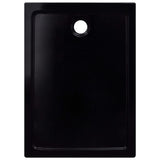 ZNTS Shower Base Tray ABS Black 80x110 cm 146628