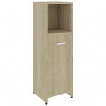 ZNTS Bathroom Cabinet Sonoma Oak 30x30x95 cm Engineered Wood 802591