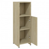 ZNTS Bathroom Cabinet Sonoma Oak 30x30x95 cm Engineered Wood 802591
