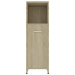 ZNTS Bathroom Cabinet Sonoma Oak 30x30x95 cm Engineered Wood 802591