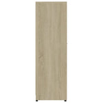 ZNTS Bathroom Cabinet Sonoma Oak 30x30x95 cm Engineered Wood 802591