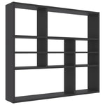 ZNTS Wall Shelf Grey 90x16x78 cm Engineered Wood 802941