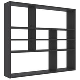 ZNTS Wall Shelf Grey 90x16x78 cm Engineered Wood 802941