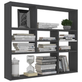 ZNTS Wall Shelf Grey 90x16x78 cm Engineered Wood 802941