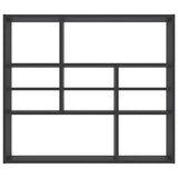ZNTS Wall Shelf Grey 90x16x78 cm Engineered Wood 802941