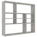 ZNTS Wall Shelf Concrete Grey 90x16x78 cm Engineered Wood 802943