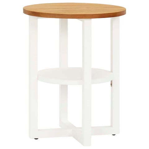 ZNTS Lamp Table 40x50 cm Solid Oak Wood 289216