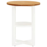 ZNTS Lamp Table 40x50 cm Solid Oak Wood 289216