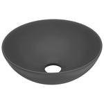 ZNTS Bathroom Sink Ceramic Dark Grey Round 146983