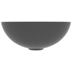 ZNTS Bathroom Sink Ceramic Dark Grey Round 146983