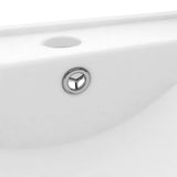 ZNTS Luxury Basin with Faucet Hole Matt White 60x46 cm Ceramic 147020