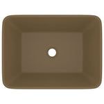 ZNTS Luxury Wash Basin Matt Cream 41x30x12 cm Ceramic 147051