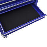 ZNTS Tool Trolley with 4 Drawers Steel Blue 147188