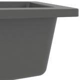 ZNTS Kitchen Sink with Overflow Hole Grey Granite 147078
