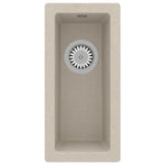 ZNTS Kitchen Sink with Overflow Hole Beige Granite 147079