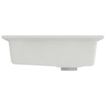 ZNTS Kitchen Sink with Overflow Hole White Granite 147080