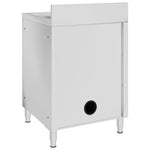 ZNTS Commercial Kitchen Sink Cabinet 60x60x96 cm Stainless Steel 147227