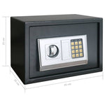 ZNTS Electronic Digital Safe with Shelf 35x25x25 cm 147211