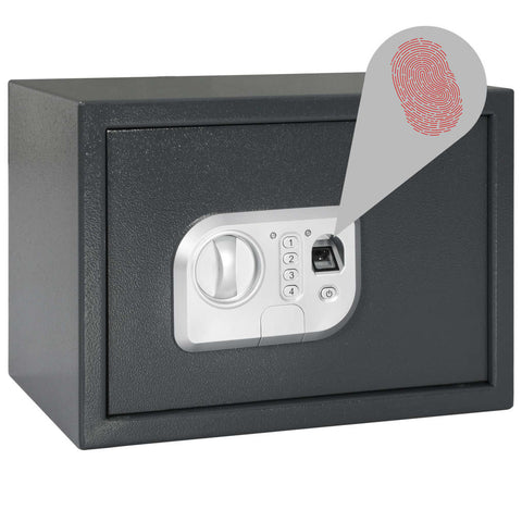 ZNTS Digital Safe with Fingerprint Dark Grey 35x25x25 cm 147216