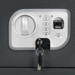 ZNTS Digital Safe with Fingerprint Dark Grey 35x25x25 cm 147216