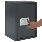 ZNTS Digital Safe with Fingerprint Dark Grey 35x31x50 cm 147217