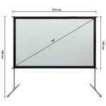 ZNTS Fast-Fold Projection Screen 90" 16:9 51364