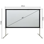 ZNTS Fast-Fold Projection Screen 120" 16:9 51366