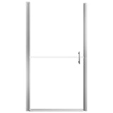 ZNTS Shower Door Frost Tempered Glass 100x178 cm 146660