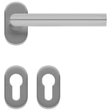 ZNTS Door Handle and Door Bar Set PZ 1000 mm Stainless Steel 146265