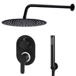 ZNTS Shower System Stainless Steel 201 Black 147721