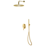 ZNTS Shower System Stainless Steel 201 Gold 147722