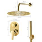 ZNTS Shower System Stainless Steel 201 Gold 147722