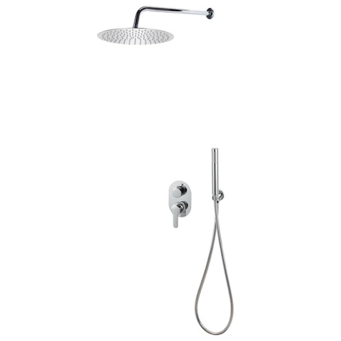 ZNTS Shower System Stainless Steel 201 Silver 147723