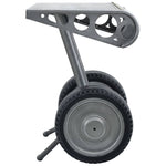 ZNTS Side Table with Wheels Design Silver and Black 53x40x60 cm Iron 321463